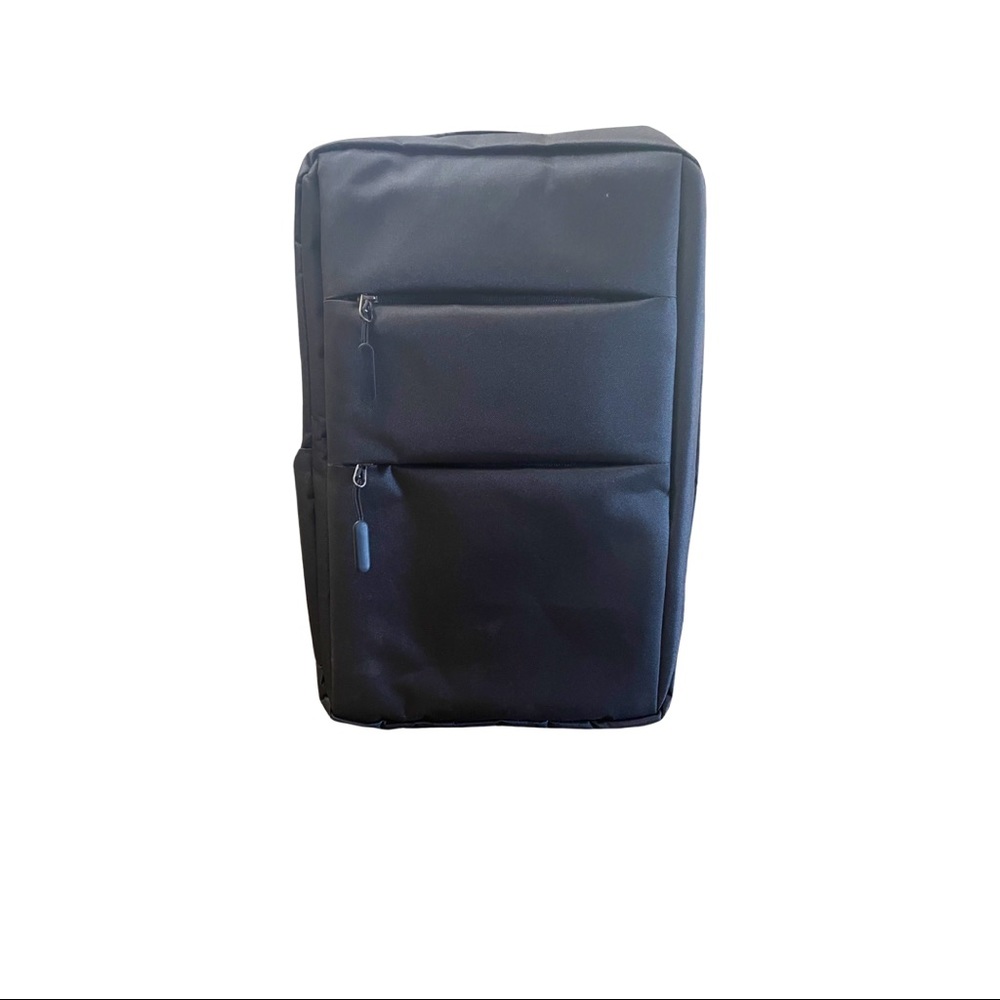 Black slim backpack. 16”